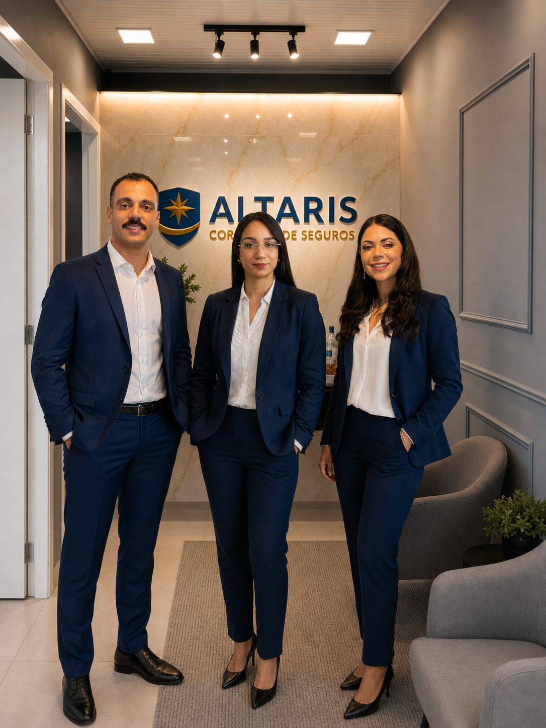 Rodolfo Bardi, Mayra Ferreira e Natália Minutti, fundadores da Altaris Consultoria